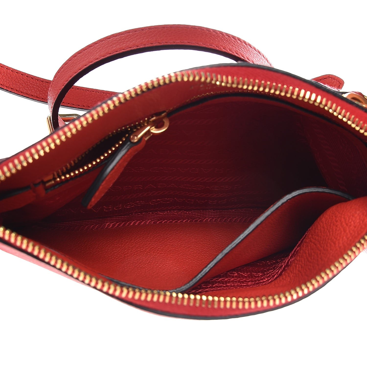 Prada Vitello Phenix Crossbody Bag Lacca 5 of 8