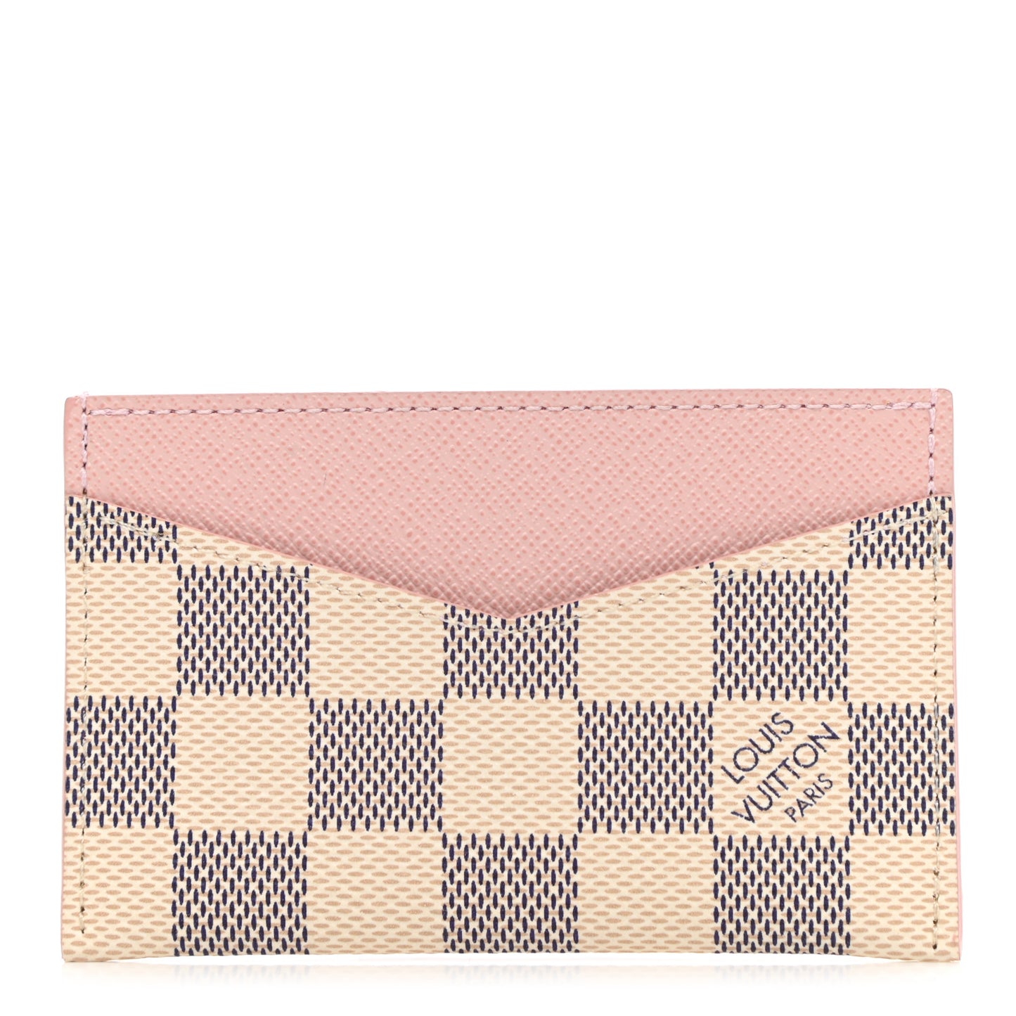 Damier Azur Daily Card Holder Rose Ballerine