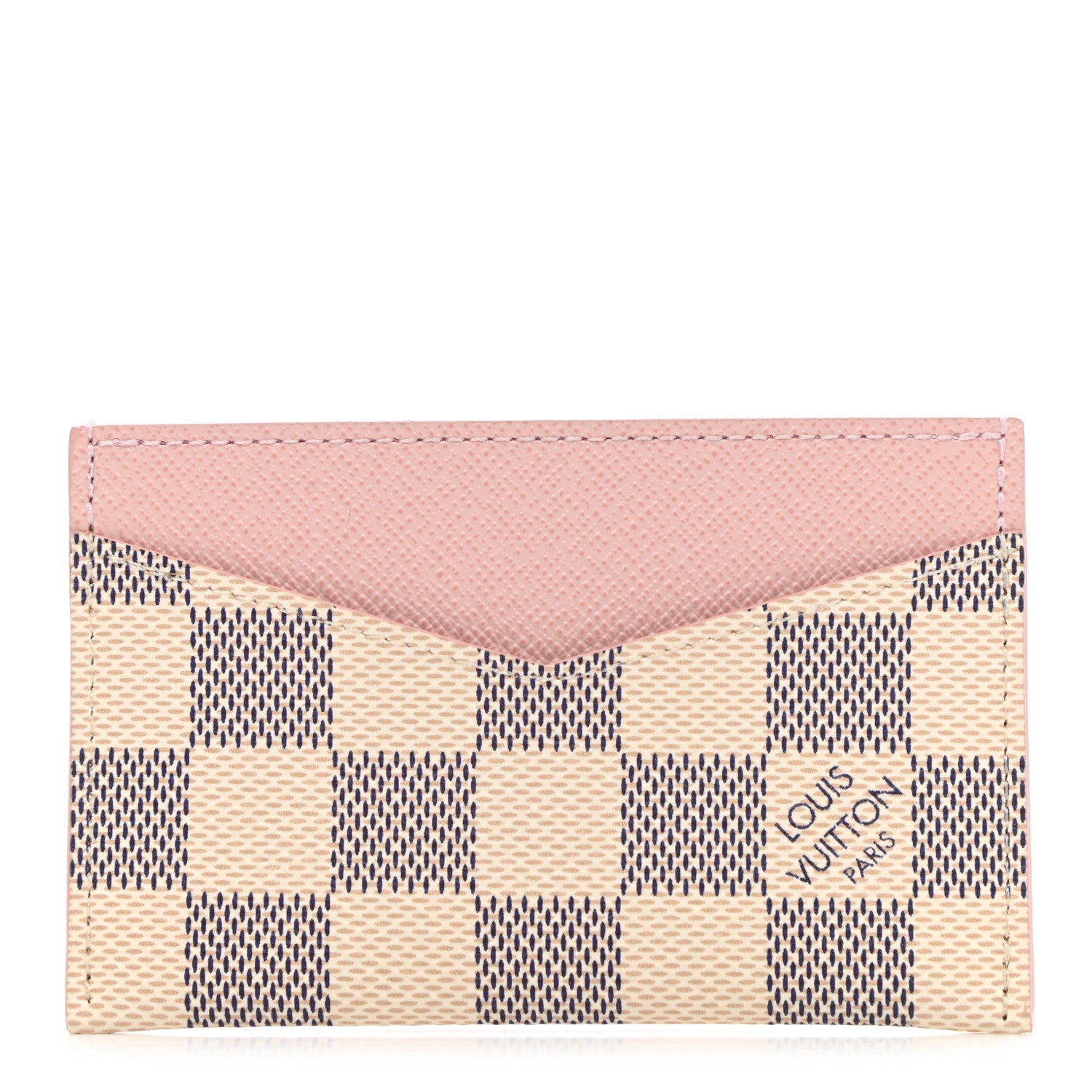 Louis Vuitton Damier Azur Daily Card Holder Rose Ballerine 1 of 7