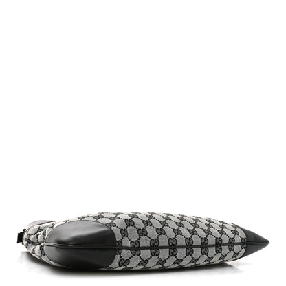 Gucci Monogram Lobster Clasp Jackie O Hobo Beige Black 4 of 10