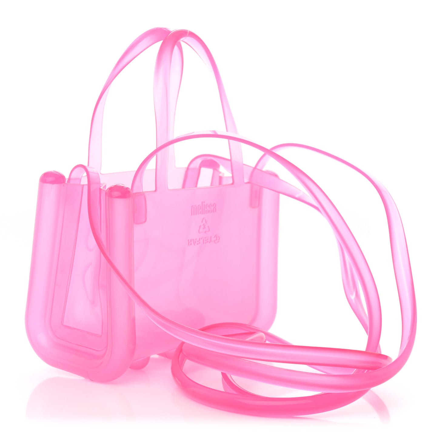 x MELISSA Jelly Small Shopping Bag Clear Pink