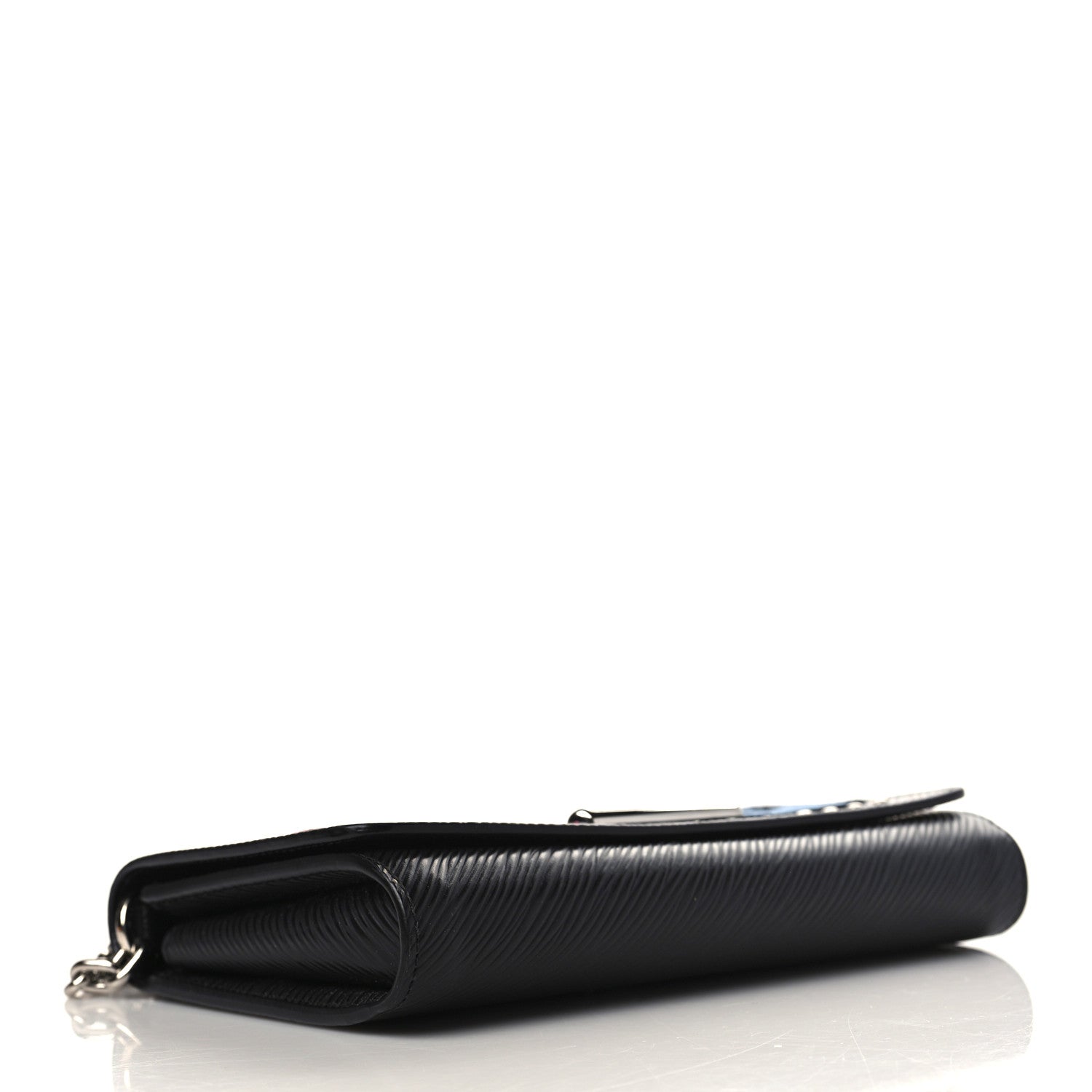 Louis Vuitton Epi LV Stories Twist Chain Wallet Black 4 of 9