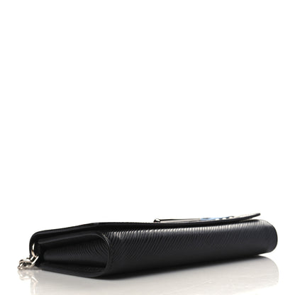 Louis Vuitton Epi LV Stories Twist Chain Wallet Black 4 of 9
