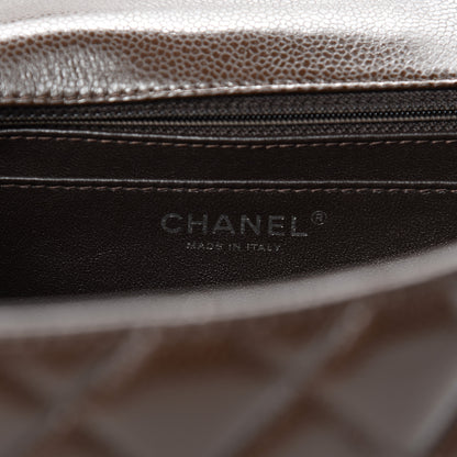 Chanel Caviar Quilted Jumbo Single Flap Dark Brown 8 of 11