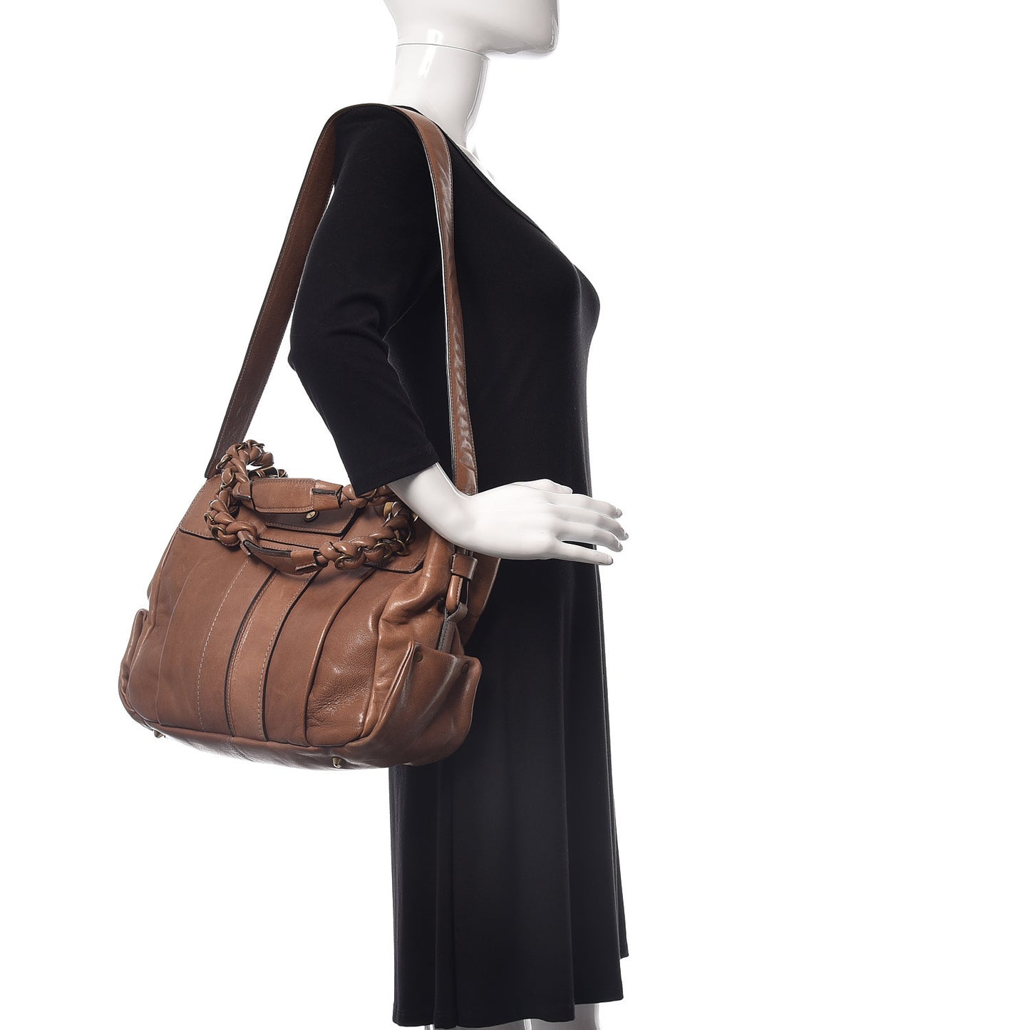 Lambskin Medium Heloise Satchel Gazelle