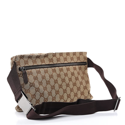 Gucci GG Monogram Double Pocket Belt Bag Dark Brown 2 of 9