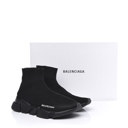 Balenciaga Neoprene Knit Womens Speed Sneakers 40 Black 9 of 9