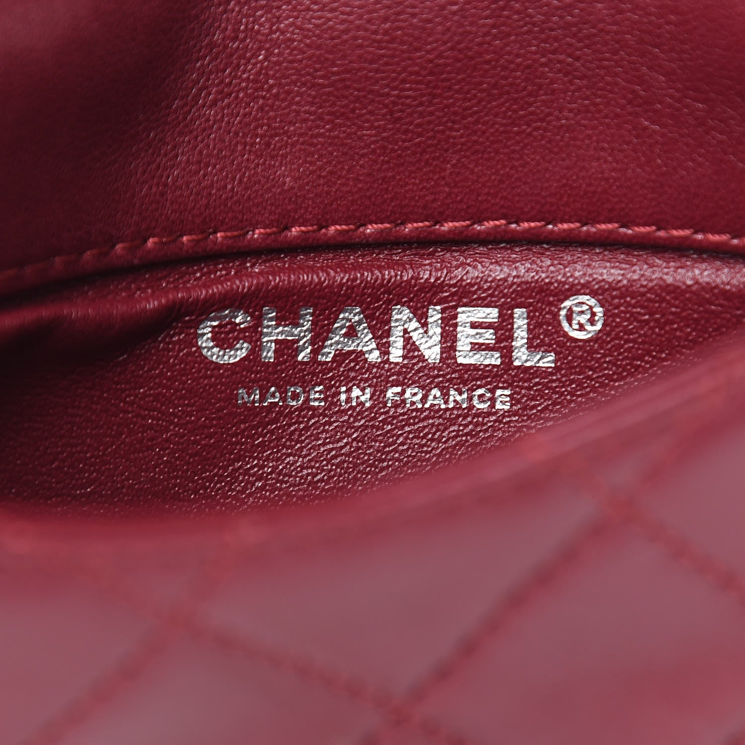 Chanel Lambskin Quilted Mini Mineral Nights Flap Crossbody Bag Dark Red 6 of 18