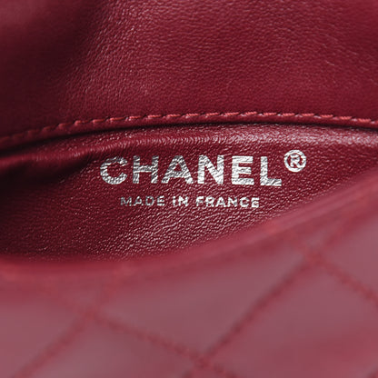 Chanel Lambskin Quilted Mini Mineral Nights Flap Crossbody Bag Dark Red 6 of 18