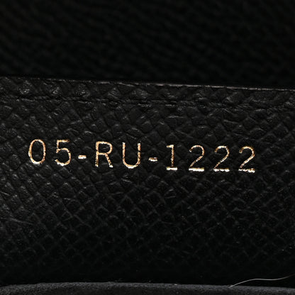Christian Dior Grained Calfskin Saddle Bag With Strap Black 7 of 10