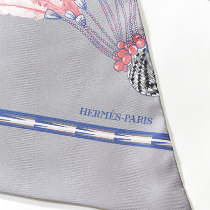Hermes Silk Brazil Maxi Twilly Gris Perle Saumon Mauve 2 of 4