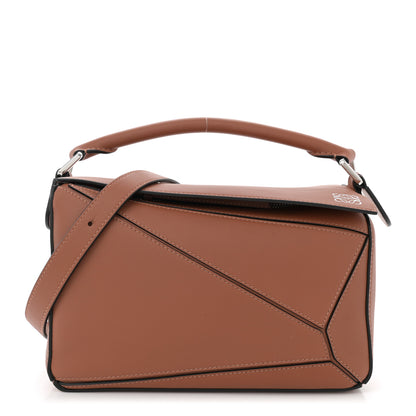 Loewe Grained Calfskin Small Puzzle Bag Tan 1 of 10