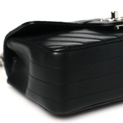 Chanel Lambskin Chevron Quilted Mini Rectangular Flap Black 9 of 15