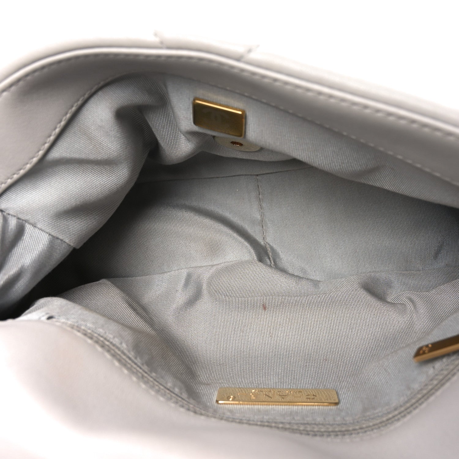 Chanel Lambskin Quilted Medium Chanel 19 Flap Grey 5 of 11