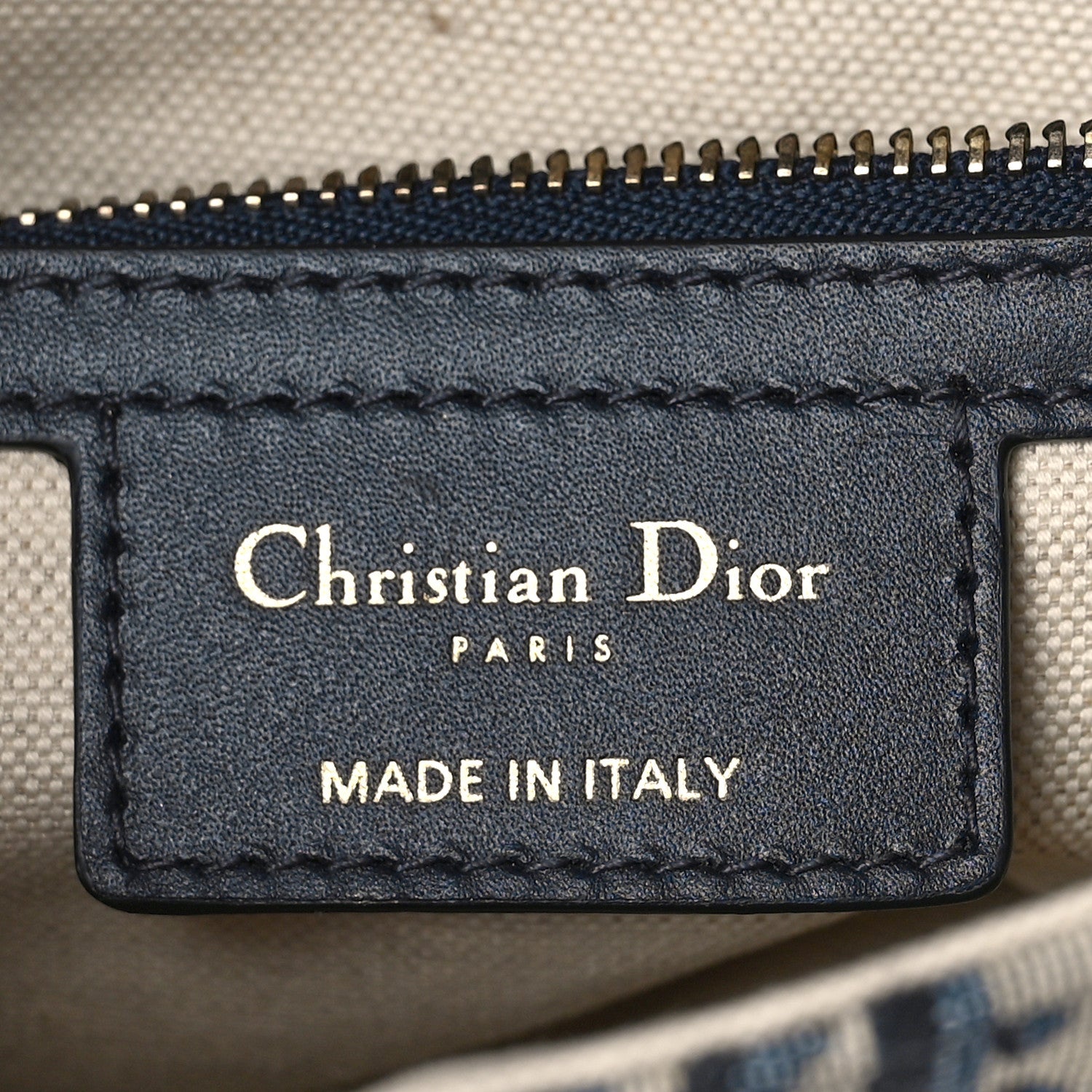Christian Dior Oblique Saddle Bag Blue 6 of 8