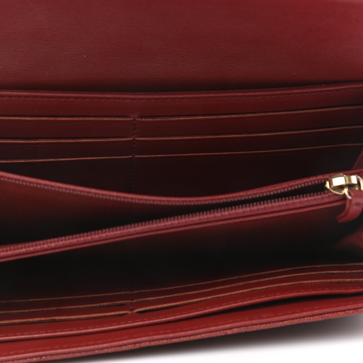 Caviar Quilted Boy Flap Wallet Red