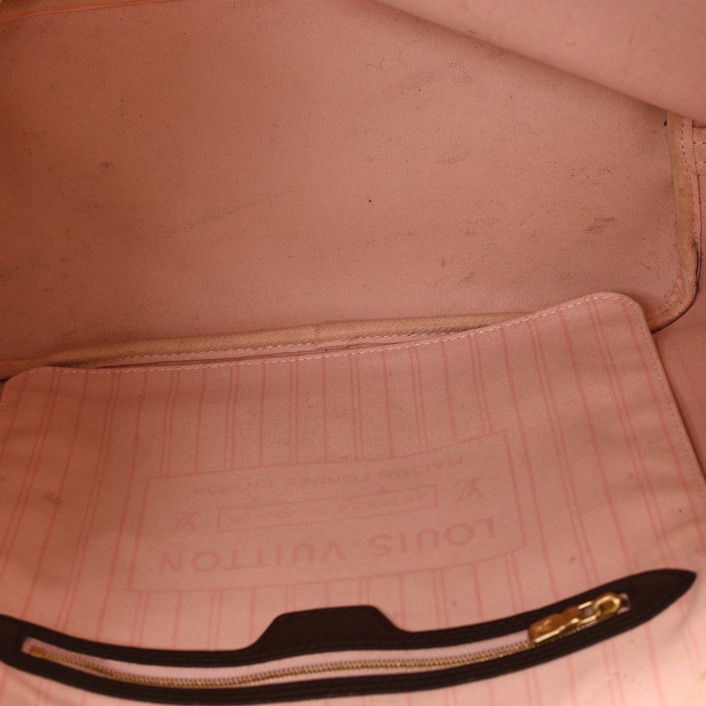 Damier Ebene Neo Neverfull MM Rose Ballerine