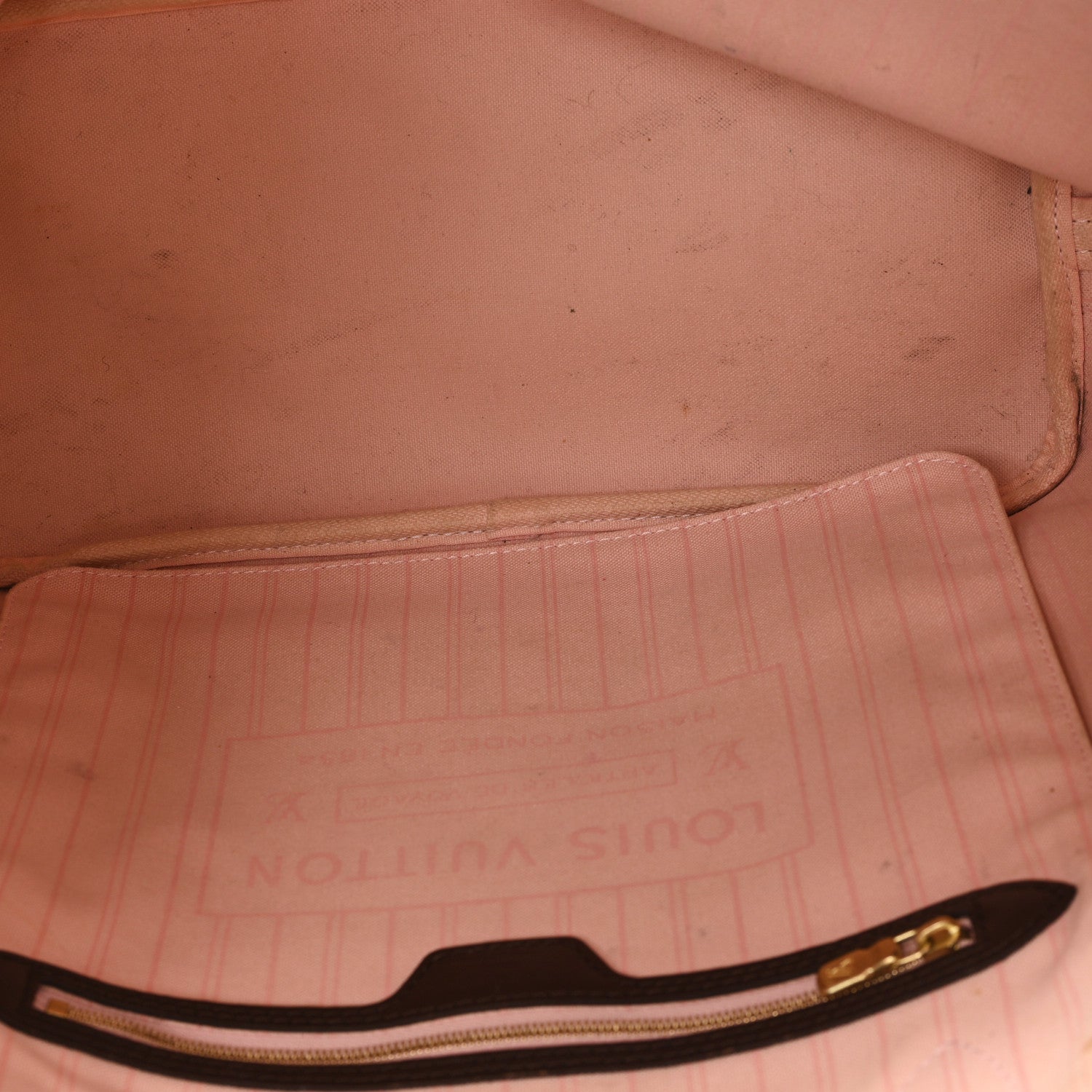 Louis Vuitton Damier Ebene Neo Neverfull MM Rose Ballerine 4 of 9