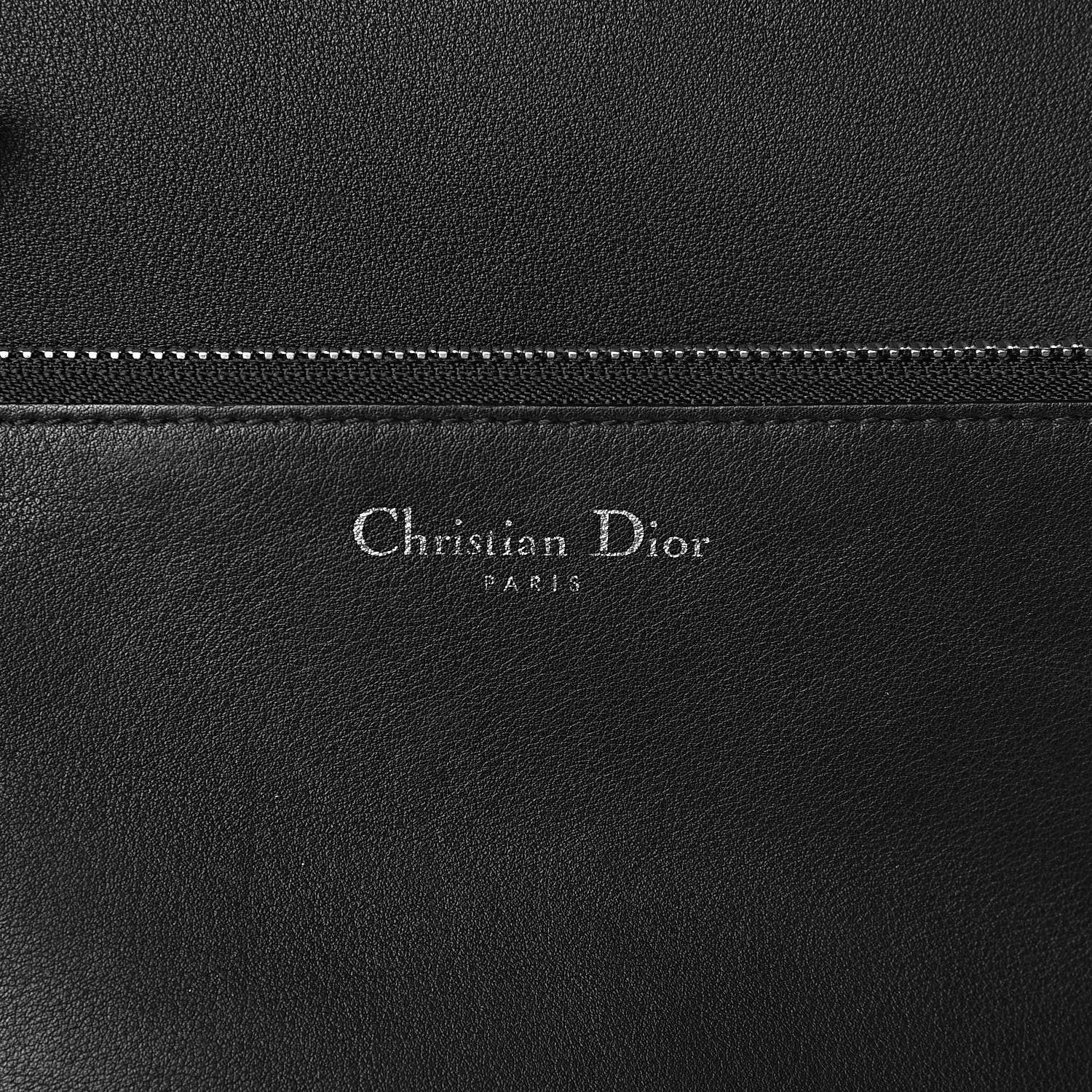 Christian Dior Smooth Calfskin Large Diorissimo Tote Black Rose Poudre 8 of 21