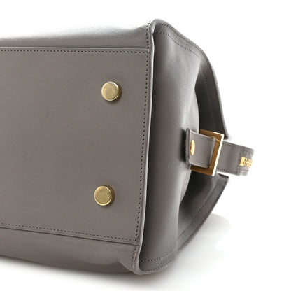 Saint Laurent Calfskin Small Monogram Cabas Fog 9 of 9