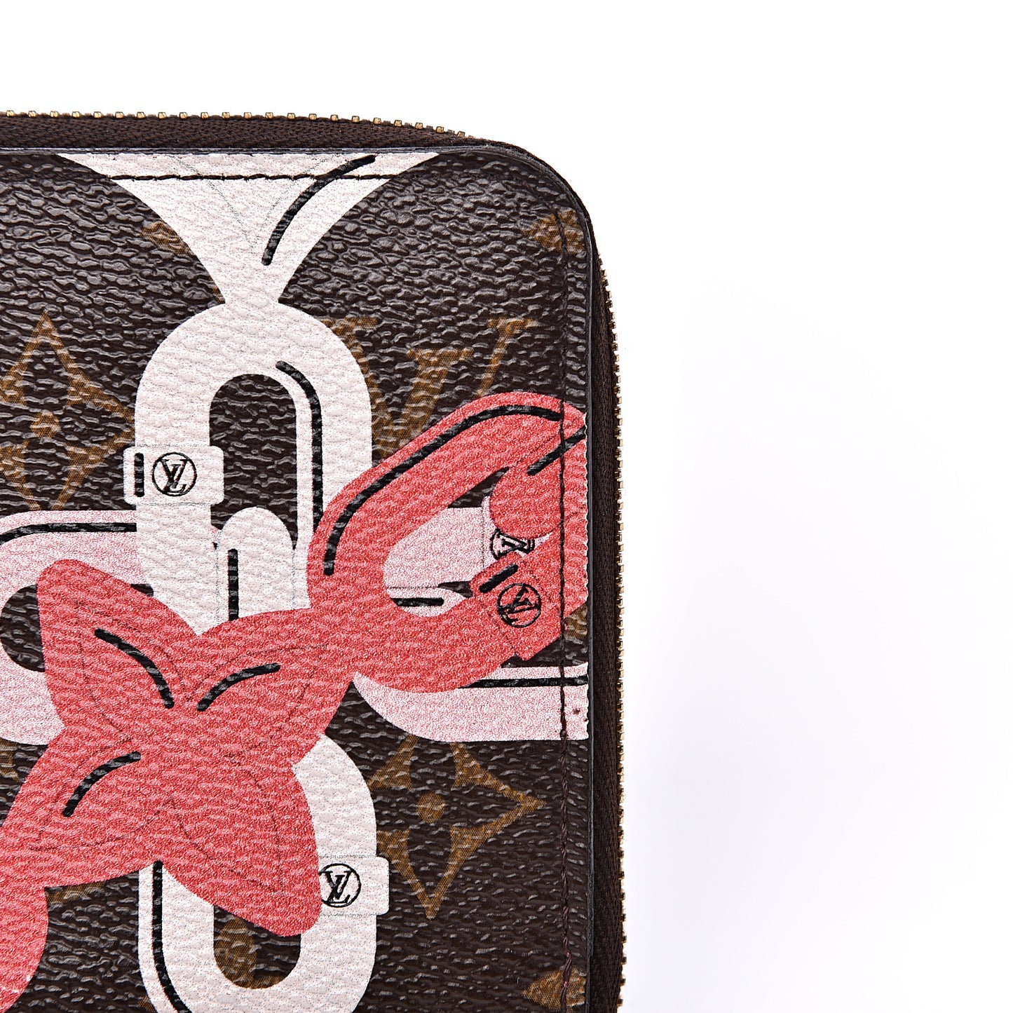 Monogram Bay Zippy Wallet Rose Ballerine Poppy