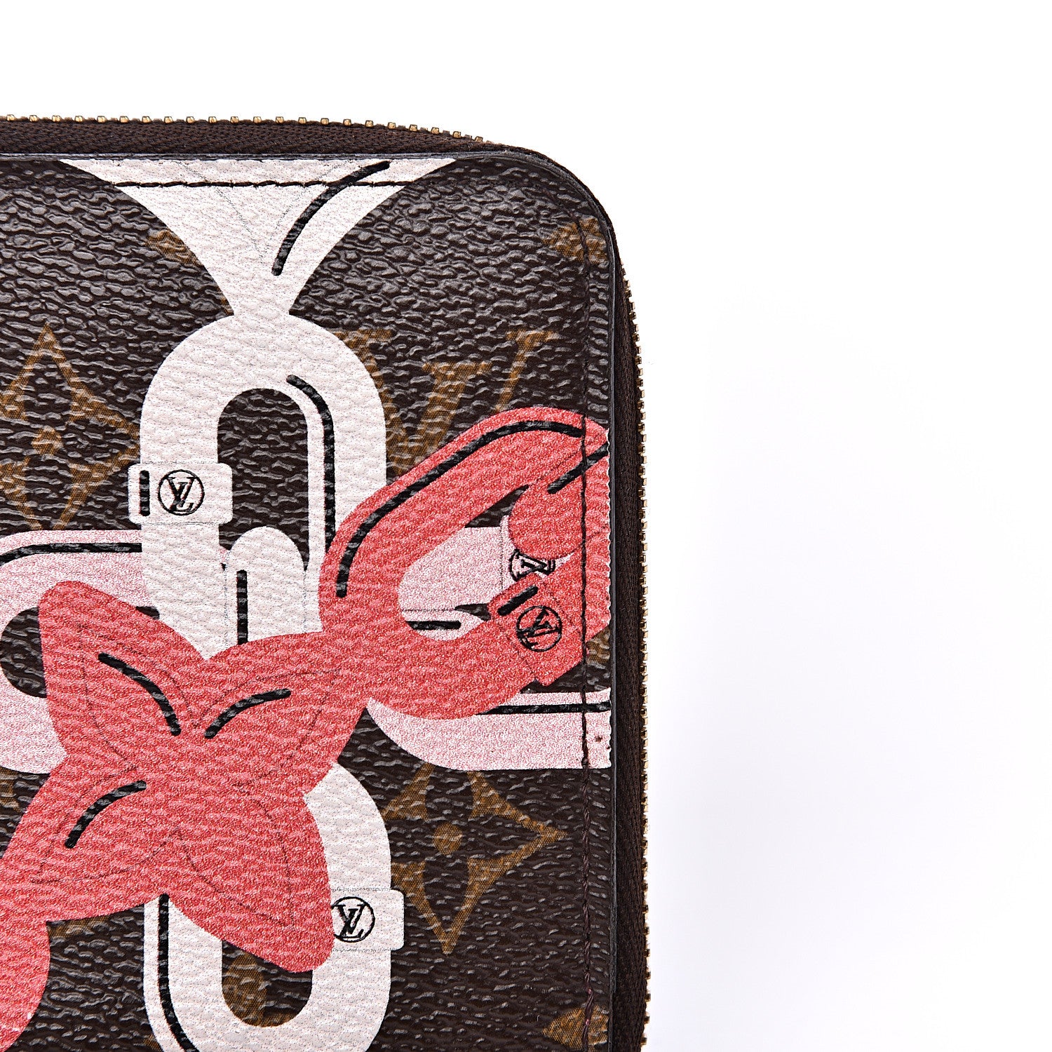 Louis Vuitton Monogram Bay Zippy Wallet Rose Ballerine Poppy 8 of 11