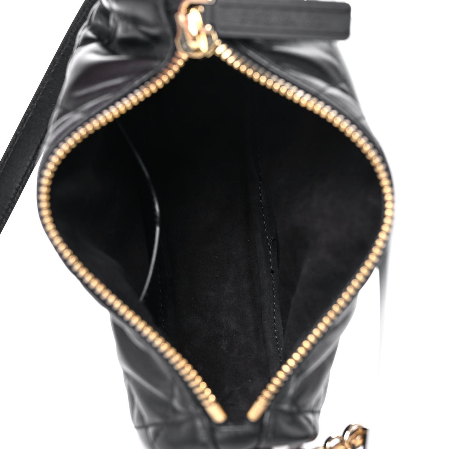 Lambskin Cannage Small Dior Vibe Hobo Bag Black