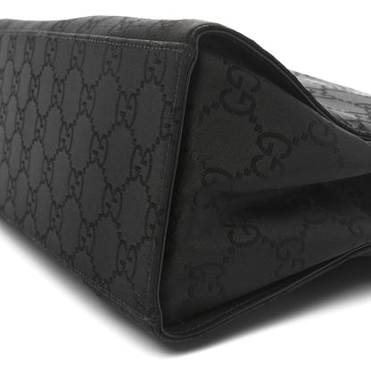 Gucci Nylon Monogram Bamboo Handle Bag Black 10 of 11