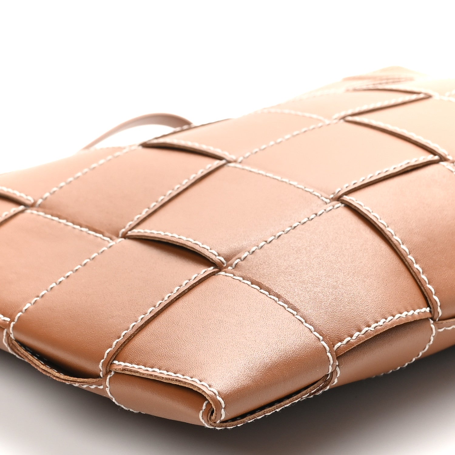 Bottega Veneta Calfskin Maxi Intreccio Large Cassette Flat Zip