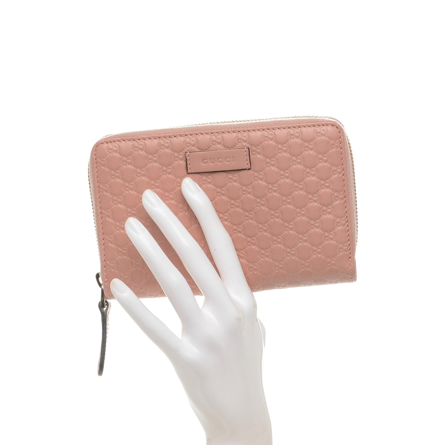 Soft Microguccissima Zip Around Organizer Wallet Soft Pink