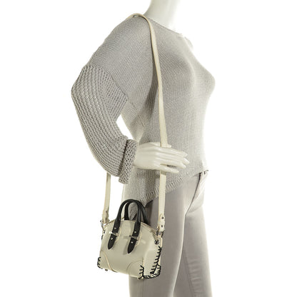 Alexander McQueen Soft Calfskin Whipstitched Mini Legend White 2 of 8