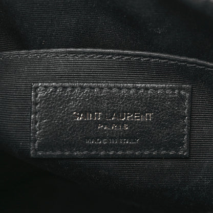 Saint Laurent Calfskin Matelasse Monogram Monochrome Lou Camera Bag Black 6 of 9