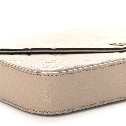 Louis Vuitton Empreinte Pochette Felicie Chain Wallet Tourterelle 7 of 9