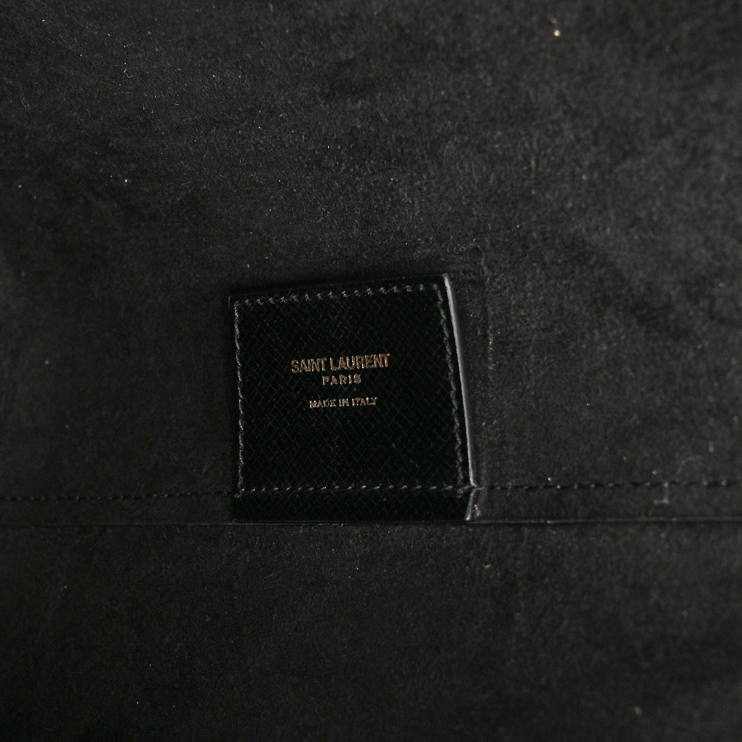 Saint Laurent Grained Calfskin Large Shopping Tote Warm Taupe Black 7 of 11
