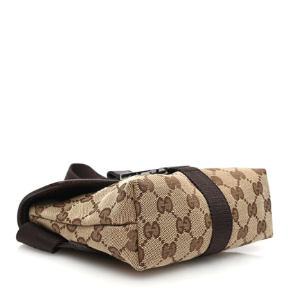 Gucci GG Monogram Buckle Belt Bag Dark Brown 4 of 10