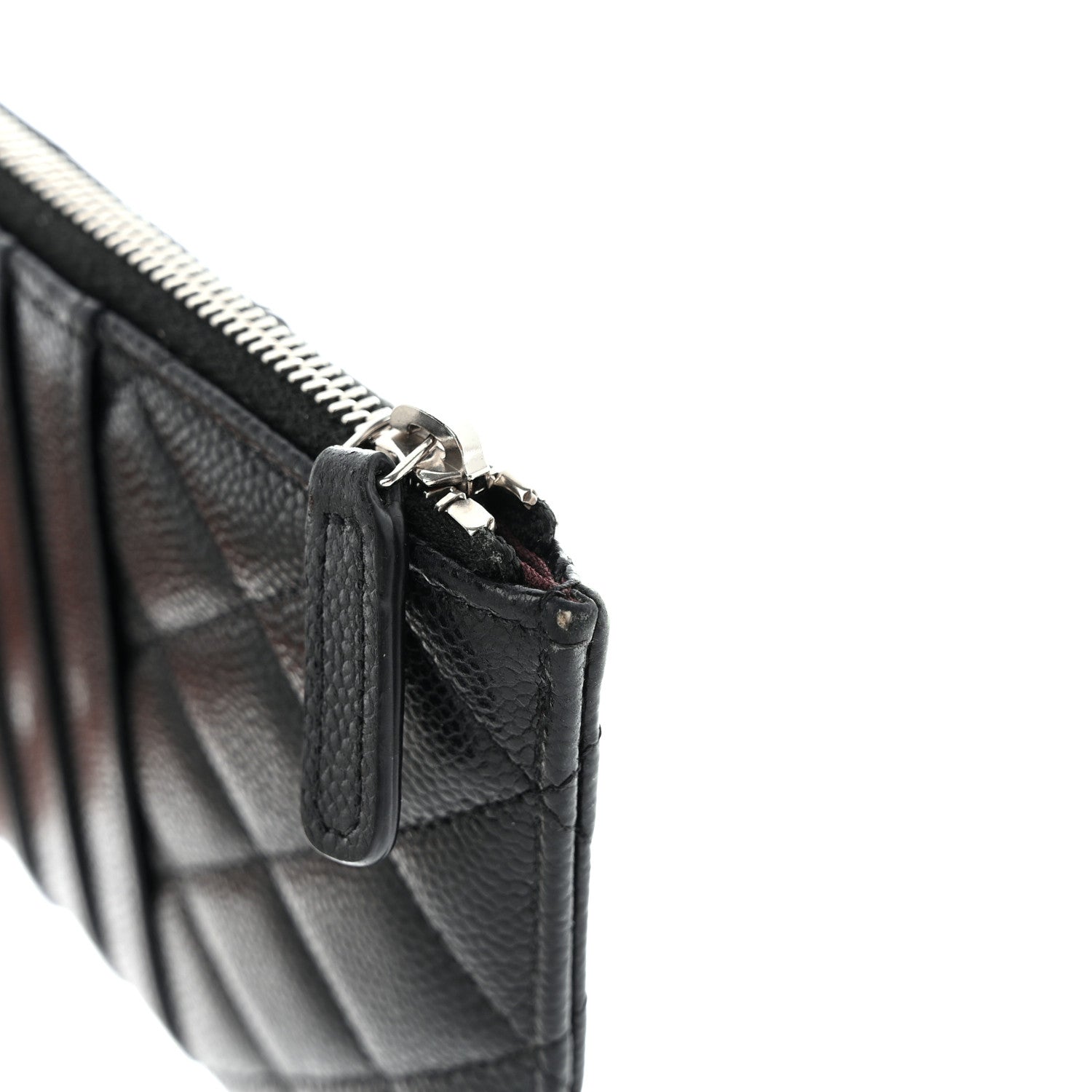 Chanel Caviar Quilted Classic Flat Wallet Pouch Black 11 of 12