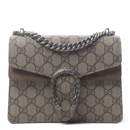 Gucci GG Supreme Monogram Mini Dionysus Shoulder Bag Taupe 1 of 12