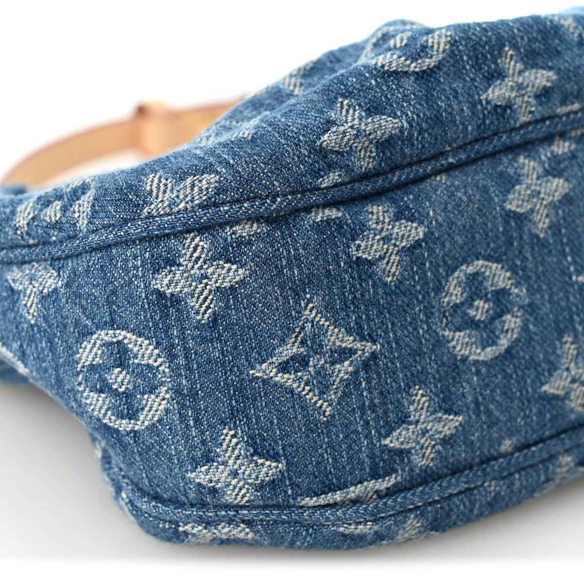 Monogram Denim Pochette Valley Blue