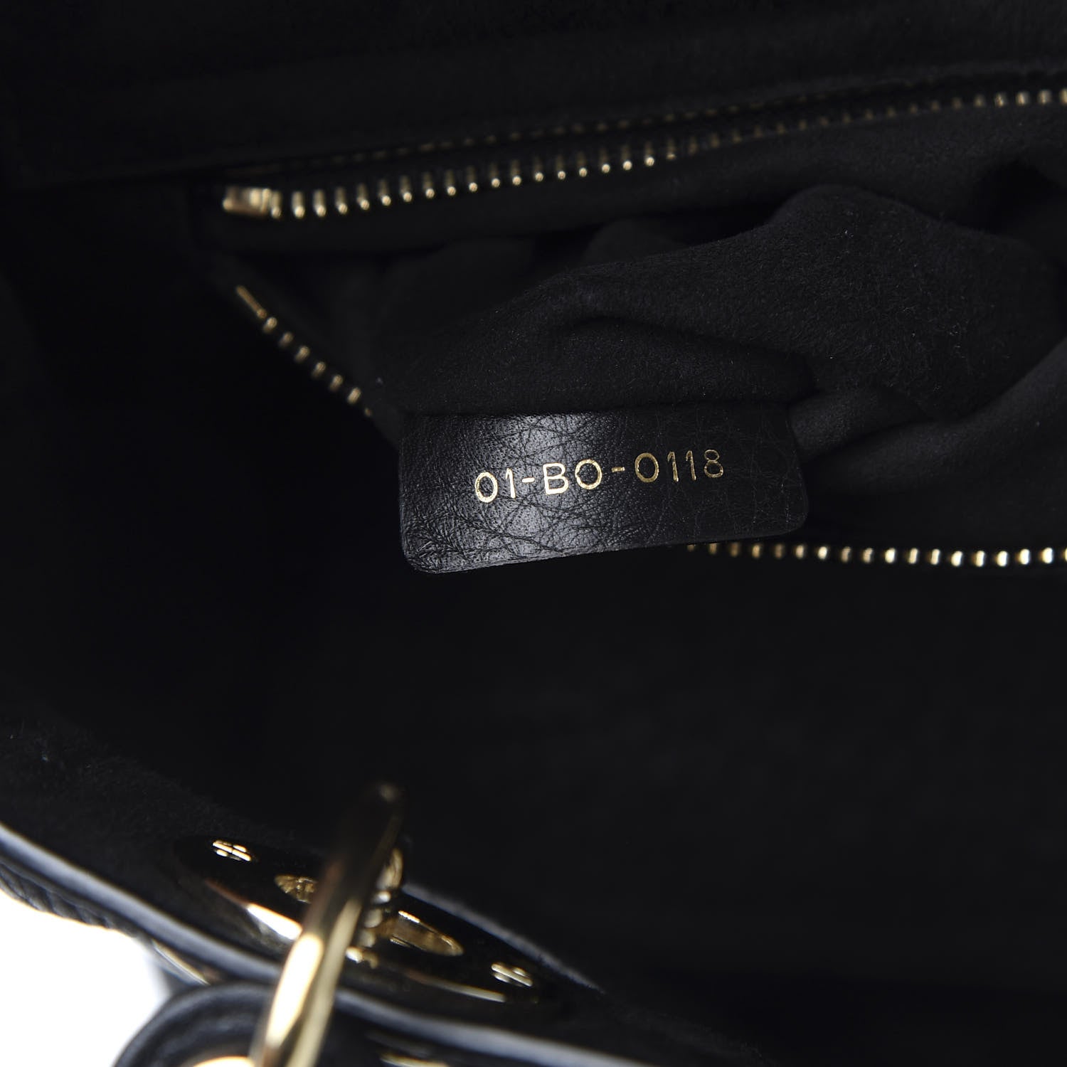 Christian Dior Grained Calfskin Cannage Medium Supple Lady Dior Black 7 of 10