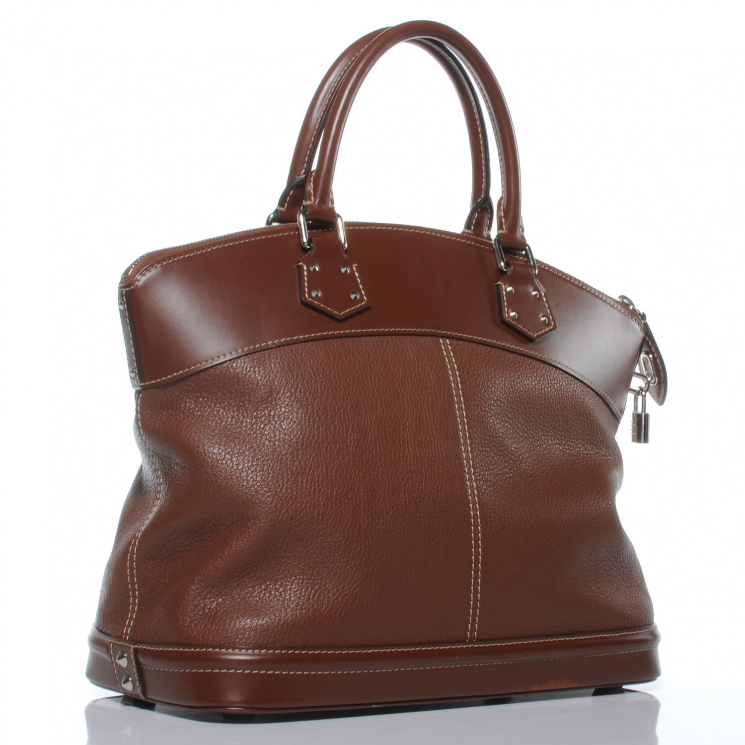 Louis Vuitton Suhali Lockit MM Sienne 3 of 8
