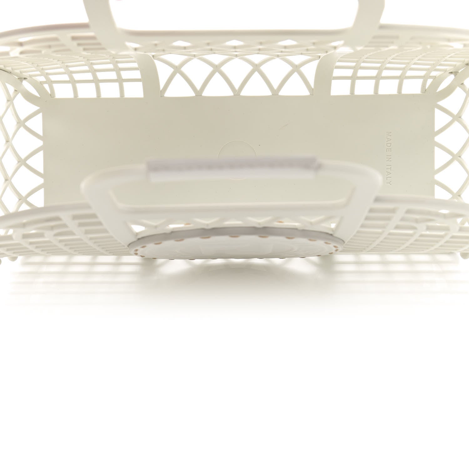 Fendi Recycled Plastic Vitello Liberty Matte Small Fendi Basket White Ice 5 of 11