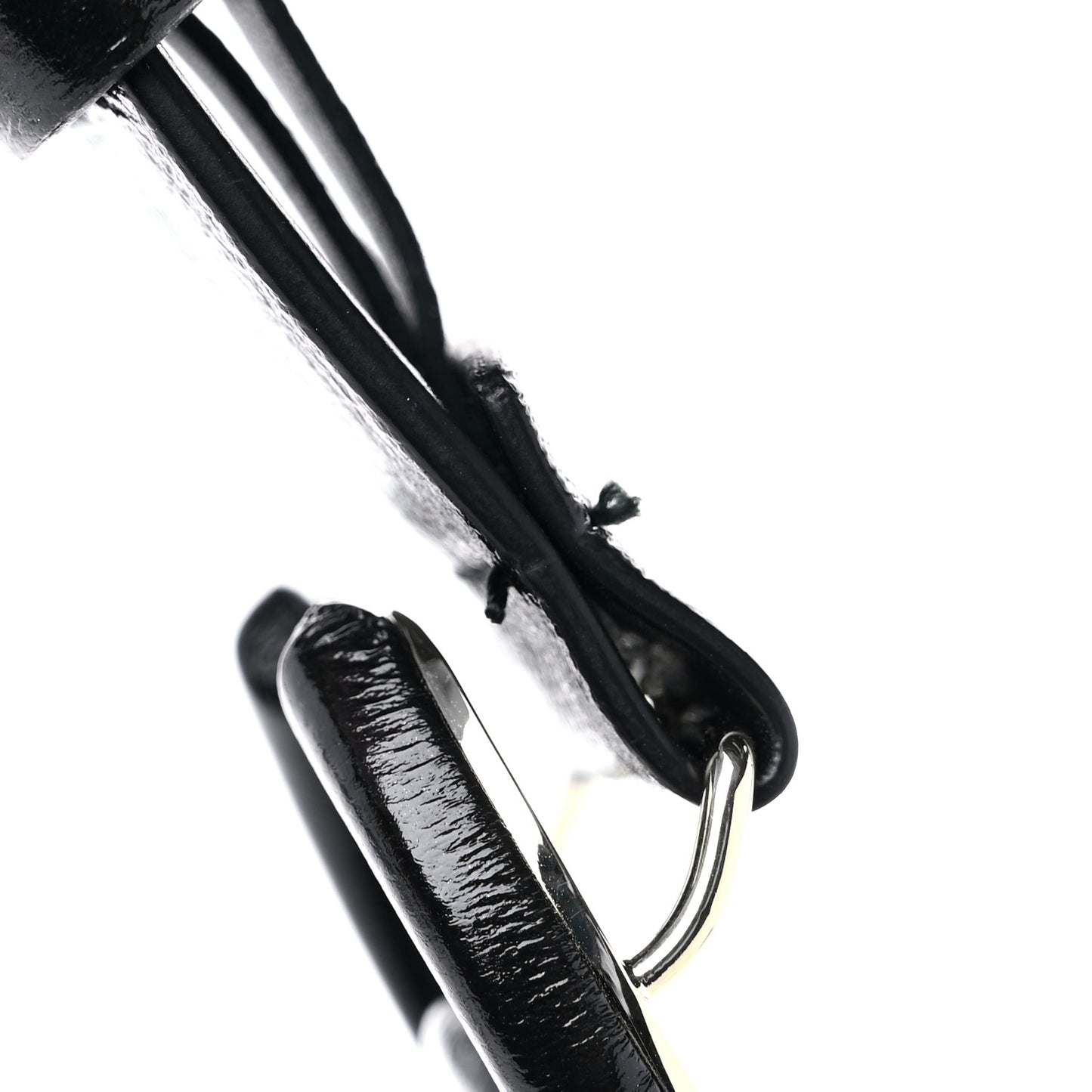 Patent Calfskin CC Belt 80 32 Black