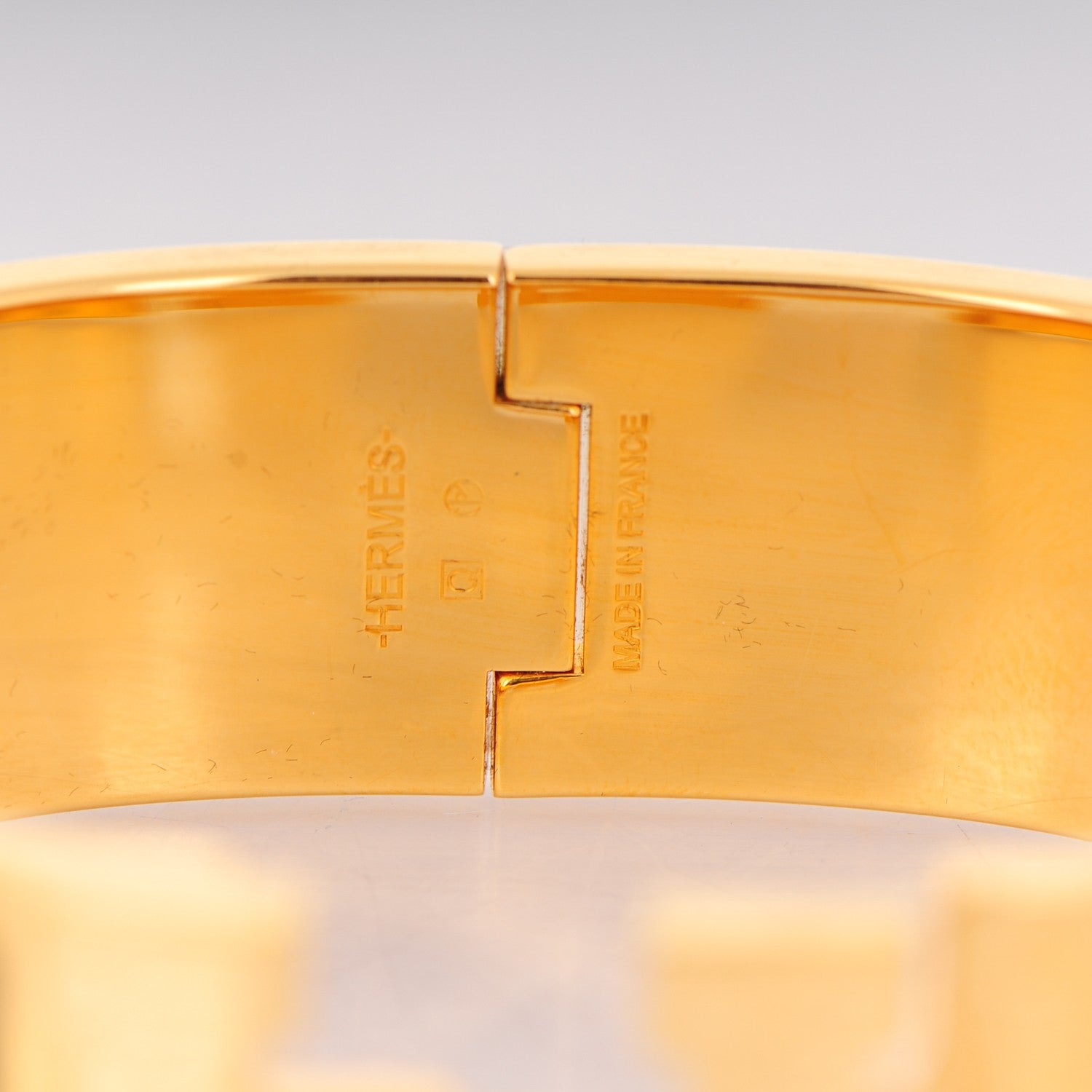 Hermes Enamel Wide Clic Clac H Bracelet GM Loden 4 of 4