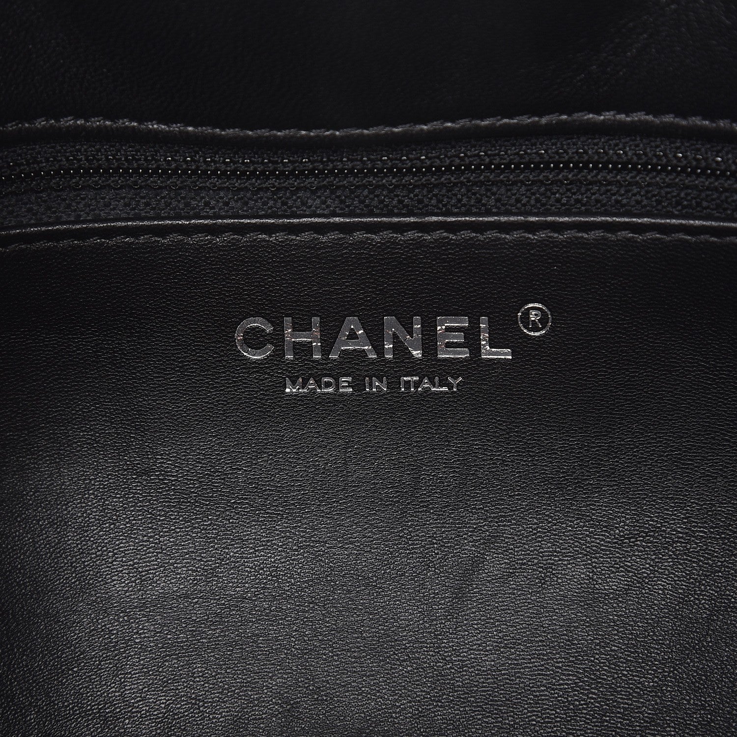 Chanel Shearling Lambskin Medium 100% Flap Black 7 of 9