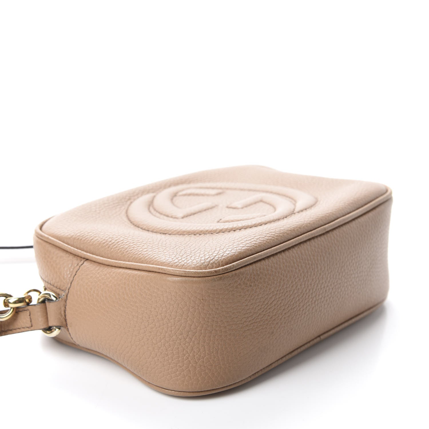 Gucci Pebbled Calfskin Small Soho Disco Bag Camelia 4 of 11