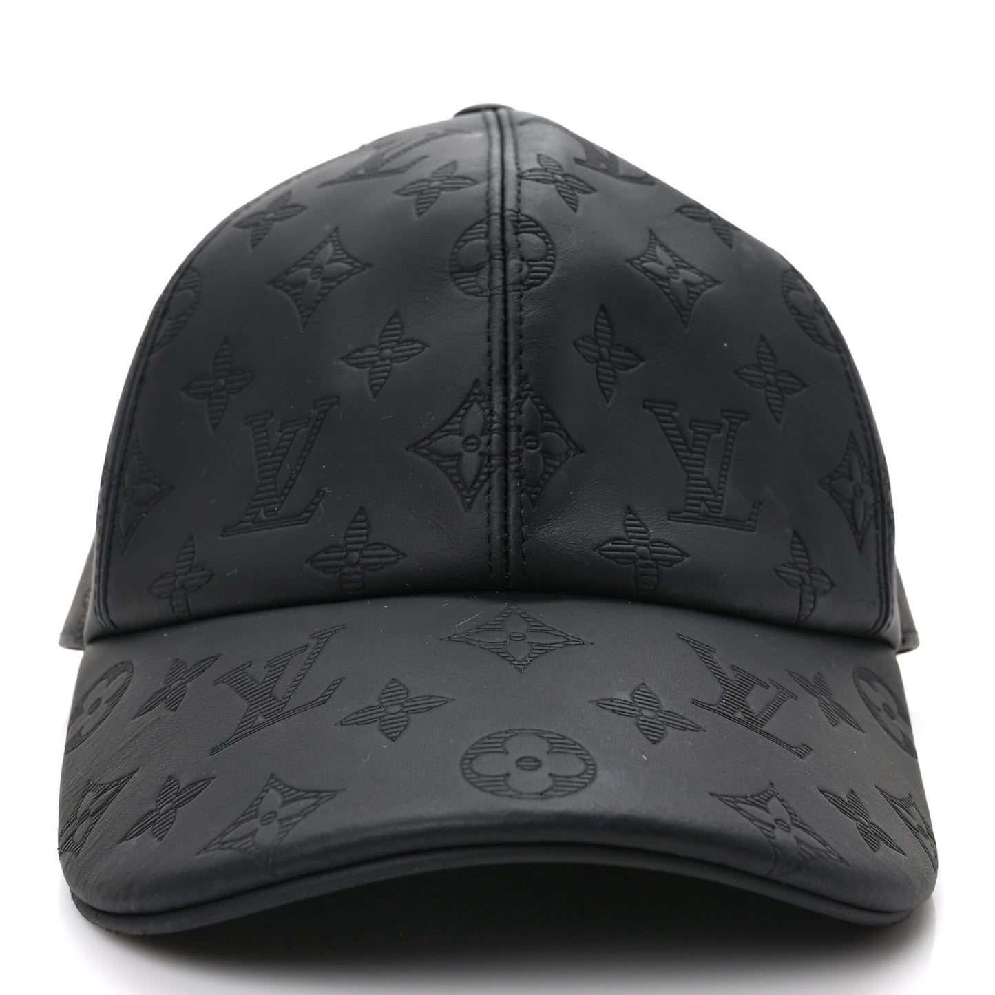 Calfskin Monogram Shadow Baseball Cap Black
