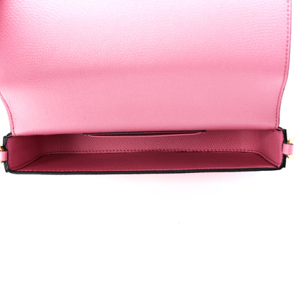 Valentino Garavani Grainy Calfskin Vlogo Pouch With Chain Candy Rose 5 of 10
