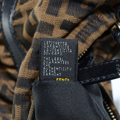 Fendi Zucca Cuoio Lucido Chef Hobo Tobacco Moro 9 of 10