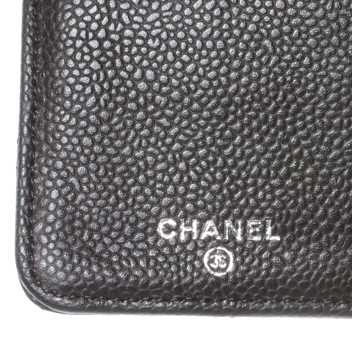 Chanel Caviar Quilted Yen Wallet Dark Brown 6 of 8