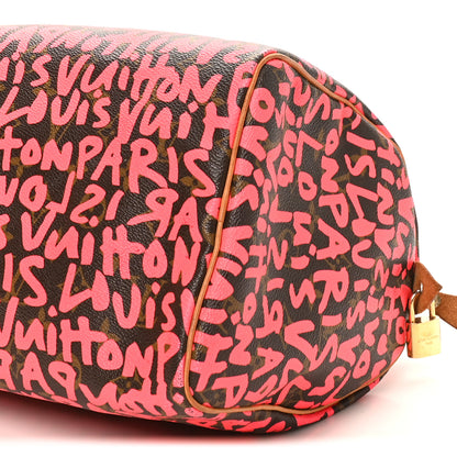 Louis Vuitton Monogram Graffiti Speedy 30 Fuchsia 10 of 11